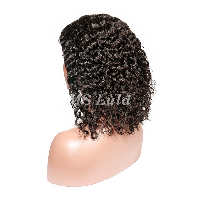 Human Hair Deep Wave BOB Lace Front Wig 250% Density - 图片 6